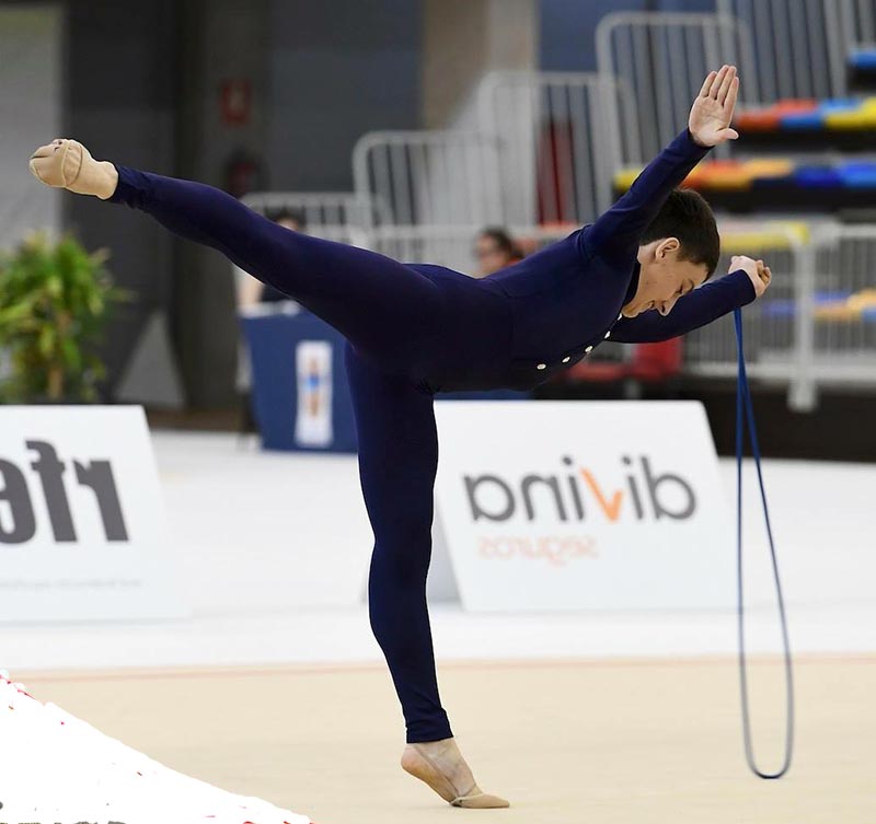 Ander Olcoz logra dos medallas en el Campeonato de España Individual Masculino de Gimnasia Rítmica.